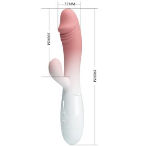 High Tech-Snappy Rabbit Vibrator 30 Vibrații Roz-Silicon, 12 13 High Tech-Snappy Rabbit Vibrator 30 Vibrații Roz-Silicon, 12 - imagine 5