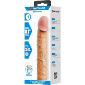 For Him-Stevenson Manșon Penis cu Extensie 7.6 cm, Culoare - imagine 5
