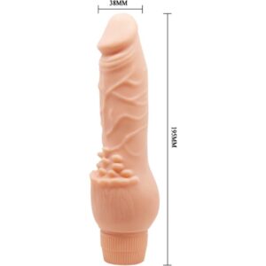 Baile-Barbara Realistic Vibrator 19.5 cm Flesh-TPR - imagine 6