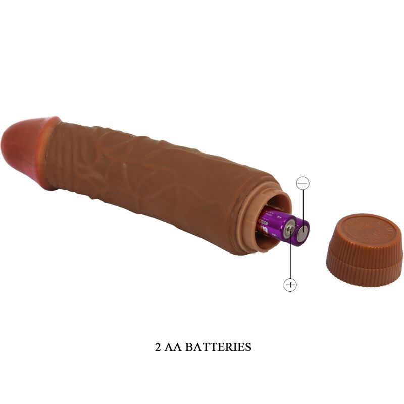 Baile-Jeff Realistic Vibrator 19.5 cm Mulatto-TPR 2 img 198679 5218bf15b9ebd9c6c9d165b3358d7388 1