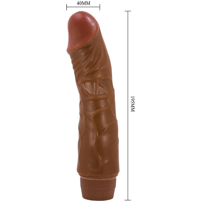 Baile-Jeff Realistic Vibrator 19.5 cm Mulatto-TPR 3 img 198680 8acec04be4531e953feb7ace714a8920 1
