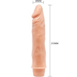 Baile-Dwarf Vibrator Realist 21 cm Flesh-TPR - imagine 4