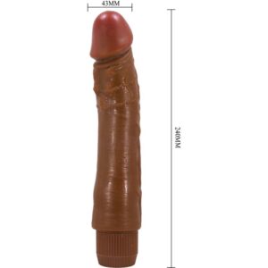 Baile-Dybbuk Realistic Vibrator 24 cm Mulatto-TPR - imagine 5