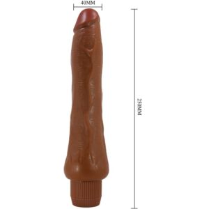 Baile-Dryad Vibrator Realist 25 cm Mulatto-TPR - imagine 3