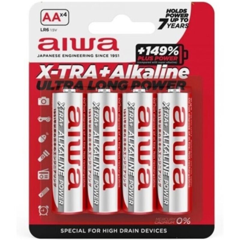 Aiwa - X-tra Baterii AA Alcaline LR6 Blister*4 1 img 198733 5088c06b317c1c2b402205526e0167d1 1
