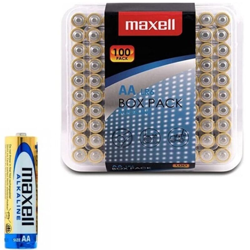 Maxell-Baterii Alcaline AA LR6 Pachet*100 1 img 198738 1891dc4b336841b63a2ec226f25f4025 1