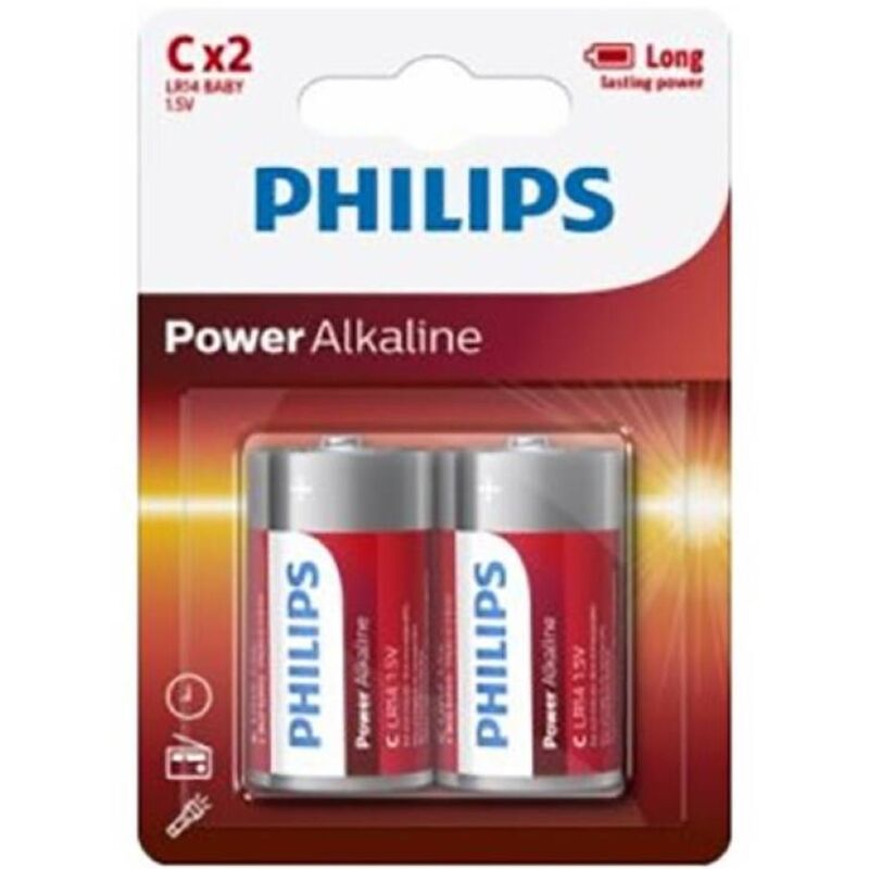 Phillips-Power Alkaline Baterii C LR14 Blister*2 1 img 199076 922833139163301f0508c7c2c49e4b2e 1