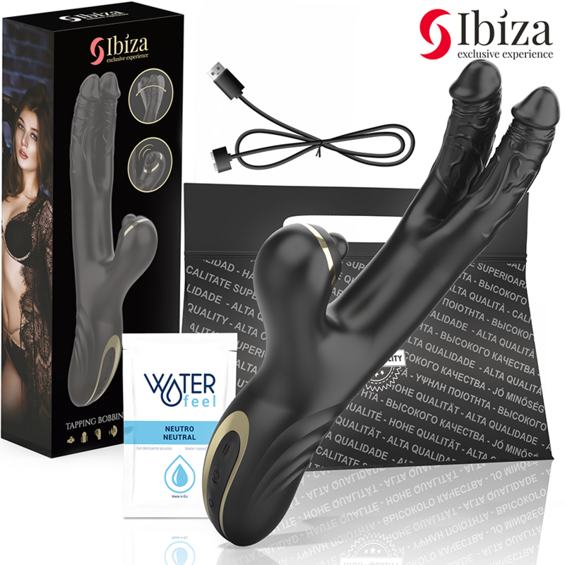 Ibiza-Two Dragons Vibrator Dublu Negru-Silicon 1 img 199078 4379ce3cb4b8014a021286b163078a0a 1