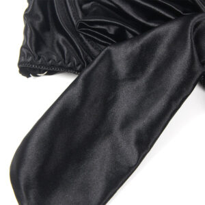 Subblime - 955199 Set Sutien, Tanga și Jartieră cu Fundiță Reglabilă Negru S/M - imagine 13