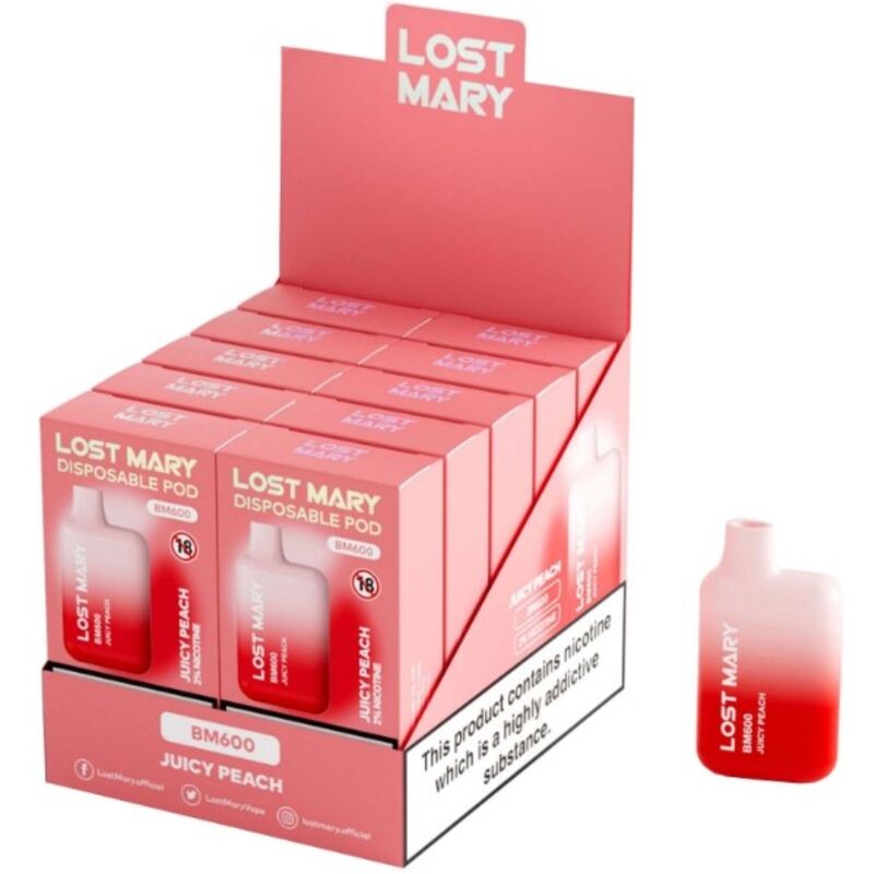 Lost Mary-BM600 Vaporizator de Unică Folosință 2% Juicy Peach 2 img 200051 86d706627033cdd62b04d024b10681fd 1