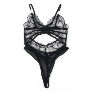 Subblime - 955229 Body Transparent cu Dantelă Decupată, Negru L/XL 18 Subblime - 955229 Body Transparent cu Dantelă Decupată, Negru L/XL - imagine 6