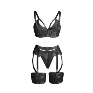 Subblime - 955236 Set Bondage Negru cu Sutien și Jartieră S/M 17 Subblime - 955236 Set Bondage Negru cu Sutien și Jartieră S/M - imagine 5