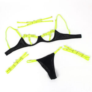 Subblime - 955281 Set Sutien cu Colier si Detalii pentru Picioare Fluorescent Verde L/XL 16 Subblime - 955281 Set Sutien cu Colier si Detalii pentru Picioare Fluorescent Verde L/XL - imagine 6