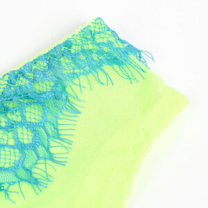 Subblime - 955311 Set Sutien cu Dantelă Eyelash și Jartiere Verde și Albastru S/M 19 Subblime - 955311 Set Sutien cu Dantelă Eyelash și Jartiere Verde și Albastru S/M - imagine 9