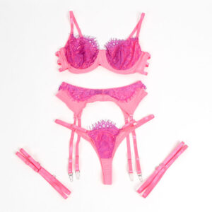 Subblime - 955366 Set Sutien cu Dantelă Eyelash și Jartiere Roz și Mov L/XL 18 Subblime - 955366 Set Sutien cu Dantelă Eyelash și Jartiere Roz și Mov L/XL - imagine 8