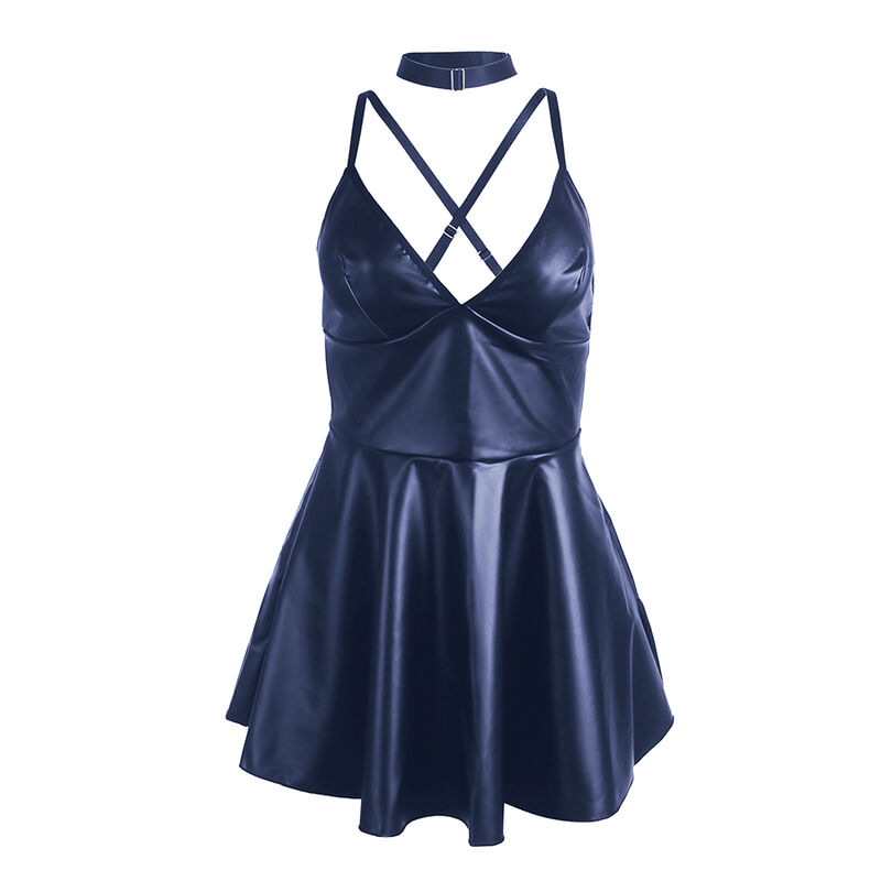 Subblime Dresses-955427 Rochie cu Bretele din Piele Albastră L/XL · Lenjerie Sexy Femei (imaginea 5)