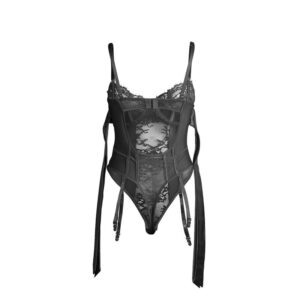 Subblime Bodies-955496 Body din Dantelă cu Fundițe și Jartiere - imagine 5