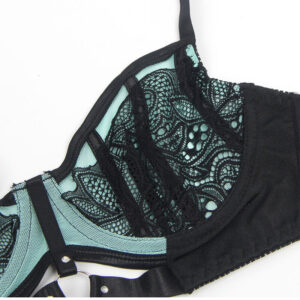 Subblime - 955564 Set Sutien cu Fermoar din Plasă și Piele Lacuită Verde L/XL 24 Subblime - 955564 Set Sutien cu Fermoar din Plasă și Piele Lacuită Verde L/XL - imagine 11