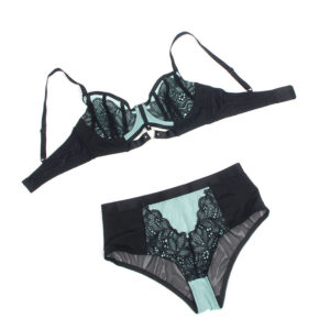 Subblime - 955557 Set Lenjerie Verde din Dantelă și Plasă cu Sutien Push-up, S/M 26 Subblime - 955557 Set Lenjerie Verde din Dantelă și Plasă cu Sutien Push-up, S/M - imagine 13