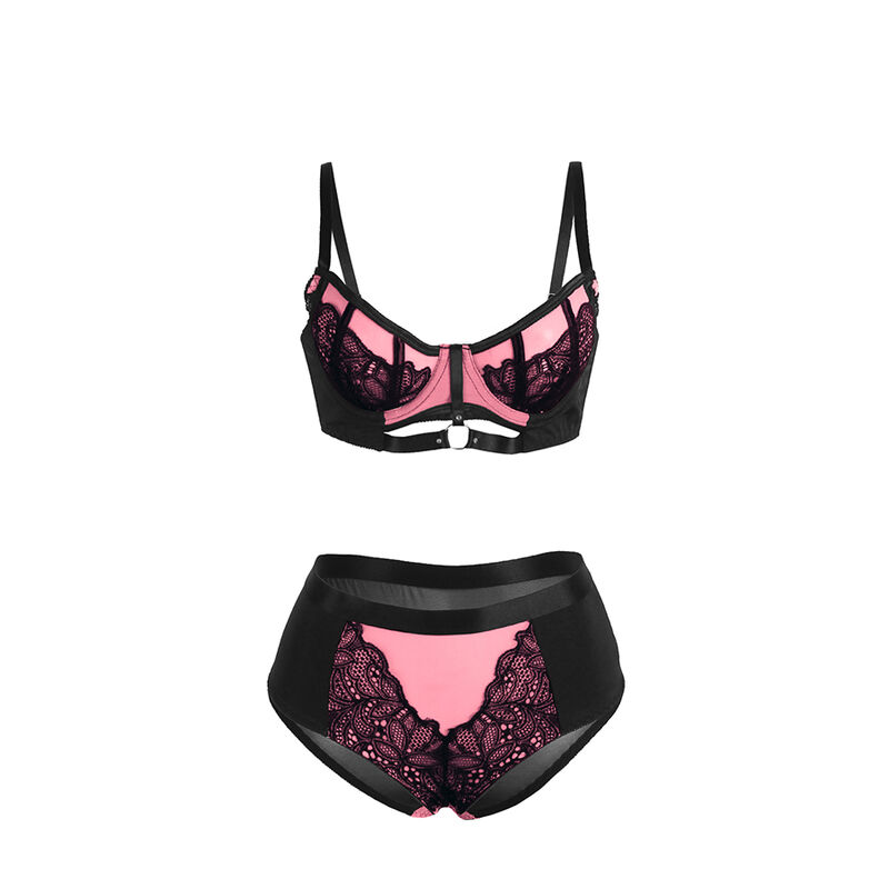 Subblime - 955588 Set Sutien Roz din Dantelă și Mesh cu Fermuar, L/XL 6 img 200547 f83d426a2c24bbe2445849de45220799 1