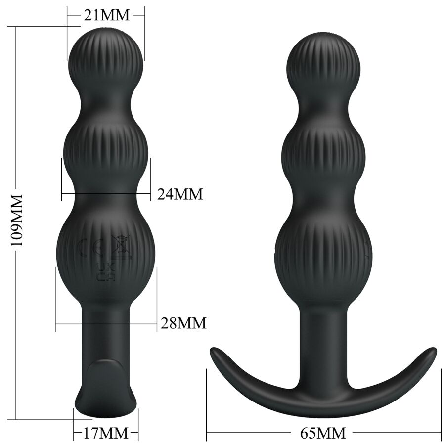 Anal Toys-Sidney Vibrator Anal 10 Vibrații, Negru-Silicon, 10 5 img 200914 6d625f0d7164b764bb000e2c2002a723 1