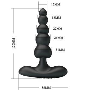 Anal Toys-Corban Vibrator Anal 10 Vibrații Negru-Silicon, 10 14 Anal Toys-Corban Vibrator Anal 10 Vibrații Negru-Silicon, 10 - imagine 4