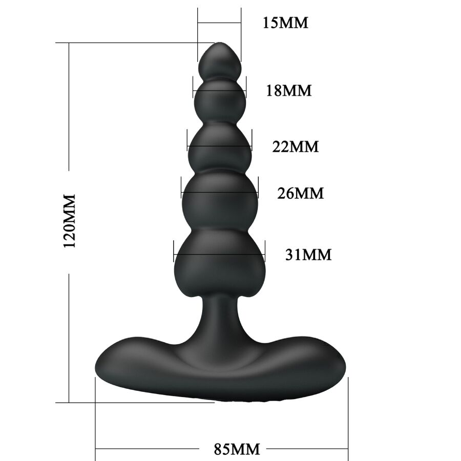 Anal Toys-Corban Vibrator Anal 10 Vibrații Negru-Silicon, 10 4 img 201097 187c9bb5b5fca5dab0cb04e8e80132be 1