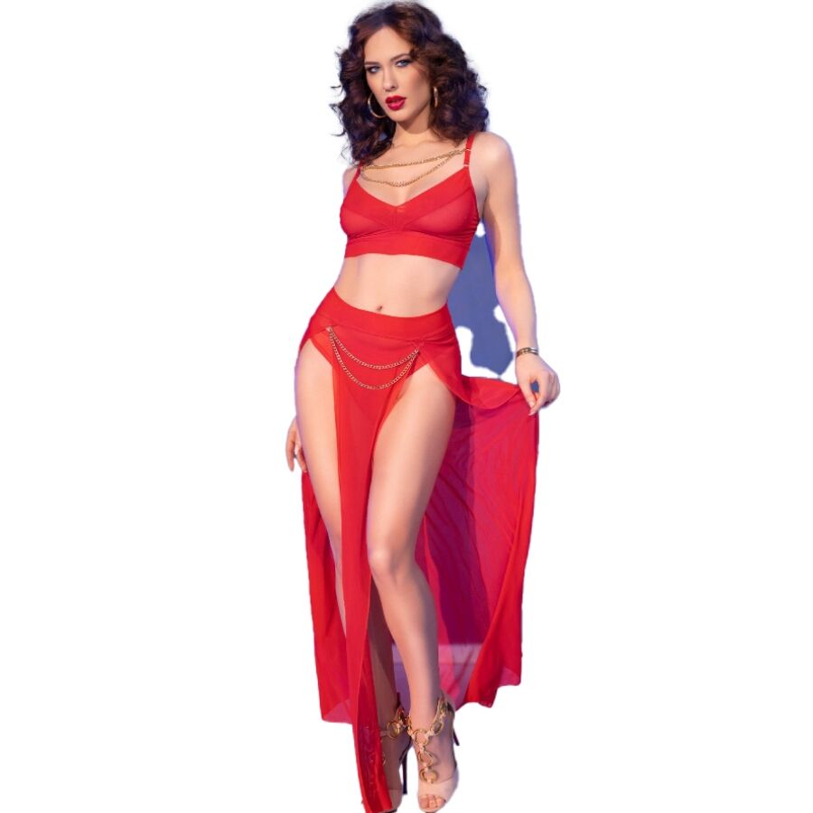 CHILIROSE - CR 4850 RED TOP AND LEGGINGS SET WITH GOLDEN ACCESSORIES S img 201550 2f9cf4d1ae698ef33f8f5de0e6137b8a 1