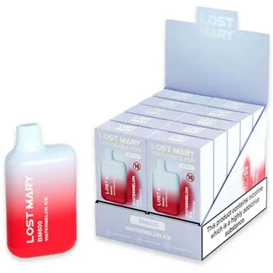 Lost Mary-BM600 Nicotine Vaper 2% Disposable Watermelon Ice 2 img 201620 20d887910ded80c22fc6b39cb9885928 1
