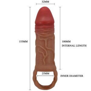 For Him-Peirre Manșon pentru Penis 10 cm-TPR, Waterproof 14 For Him-Peirre Manșon pentru Penis 10 cm-TPR, Waterproof - imagine 5