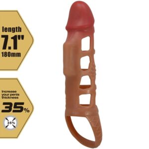 For Him-Preston Manșon Vibrator pentru Penis 18 cm-TPR - imagine 7