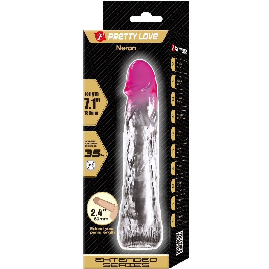 For Him-Neron Realistic Manșon Extensie pentru Penis 6 cm, Roz-TPR 6 img 201712 479d7a05751b8cce71de6c5ae80db5ff 1