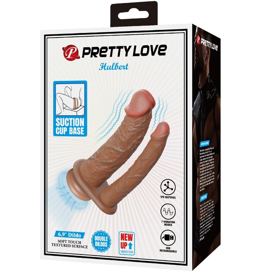 Dildos-Hulbert Dildo Dublu Realistic cu Vibrație Mulato-TPE, 7 8 img 201753 a18f7c9ab9c6cd96fcf415987296fb66 1