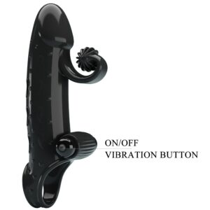 Romance-Manșon Vibrant pentru Penis Negru-TPE 22 Romance-Manșon Vibrant pentru Penis Negru-TPE - imagine 11
