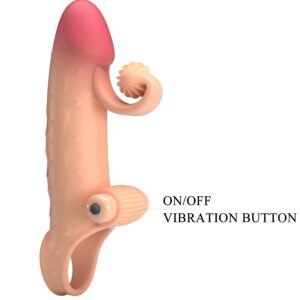 Romance-Manșon Vibrant pentru Penis Natural-TPE 15 Romance-Manșon Vibrant pentru Penis Natural-TPE - imagine 4
