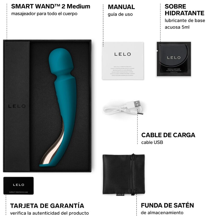 Lelo-Smart Medium Wand 2 Ocean Blue Masajer-Silicon, 10 Trepte 4 Lelo-Smart Medium Wand 2 Ocean Blue Masajer-Silicon, 10 Trepte · Vibratoare (imaginea 4)