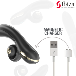 Ibiza Technology-Twister Vibrator Rotativ cu Stimulator Curbat - imagine 6