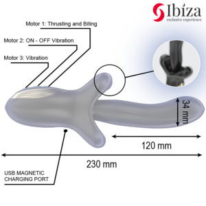 Ibiza-Vibrator Puternic cu Efect de Impingere - imagine 4