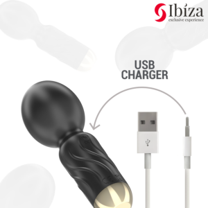 Ibiza-Pocket Wand Vibrator-Silicon, 10 Trepte, Reincarcabil, USB 11 Ibiza-Pocket Wand Vibrator-Silicon, 10 Trepte, Reincarcabil, USB - imagine 5
