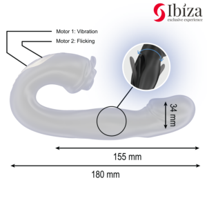 Ibiza Technology-Rose Vibrator Efect Oscilant si Stimulator 12 Ibiza Technology-Rose Vibrator Efect Oscilant si Stimulator - imagine 5