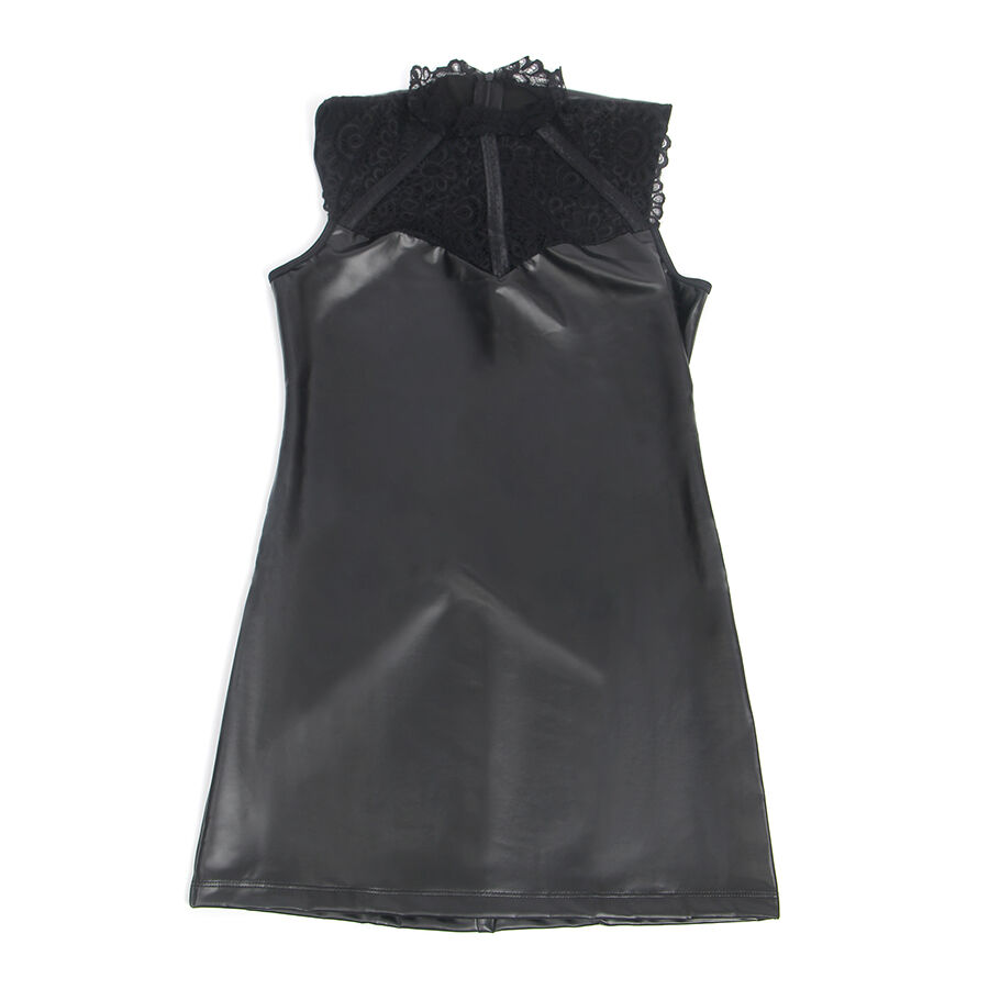 Subblime - 957544 Rochie din Piele Ecologică cu Guler din Dantelă/, S/M/L/XL 4 img 203308 eef3e57a6a0a5692c6b06c28e44c39e3 1