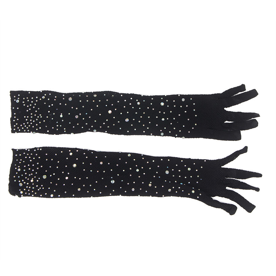 Subblime - 957469SHINE Mănuși Negre Transparente cu Sclipici și Aplicații Diamant S/M 2 img 203794 fc2abb8b4f7757e8d3346ba786d432e6 1