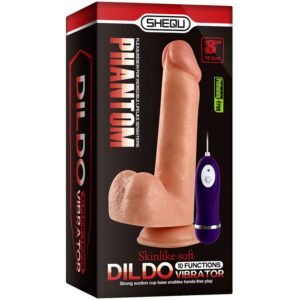 Shequ - Phantom Dildo Vibrant cu Telecomandă 20 cm 13 Shequ - Phantom Dildo Vibrant cu Telecomandă 20 cm - imagine 6