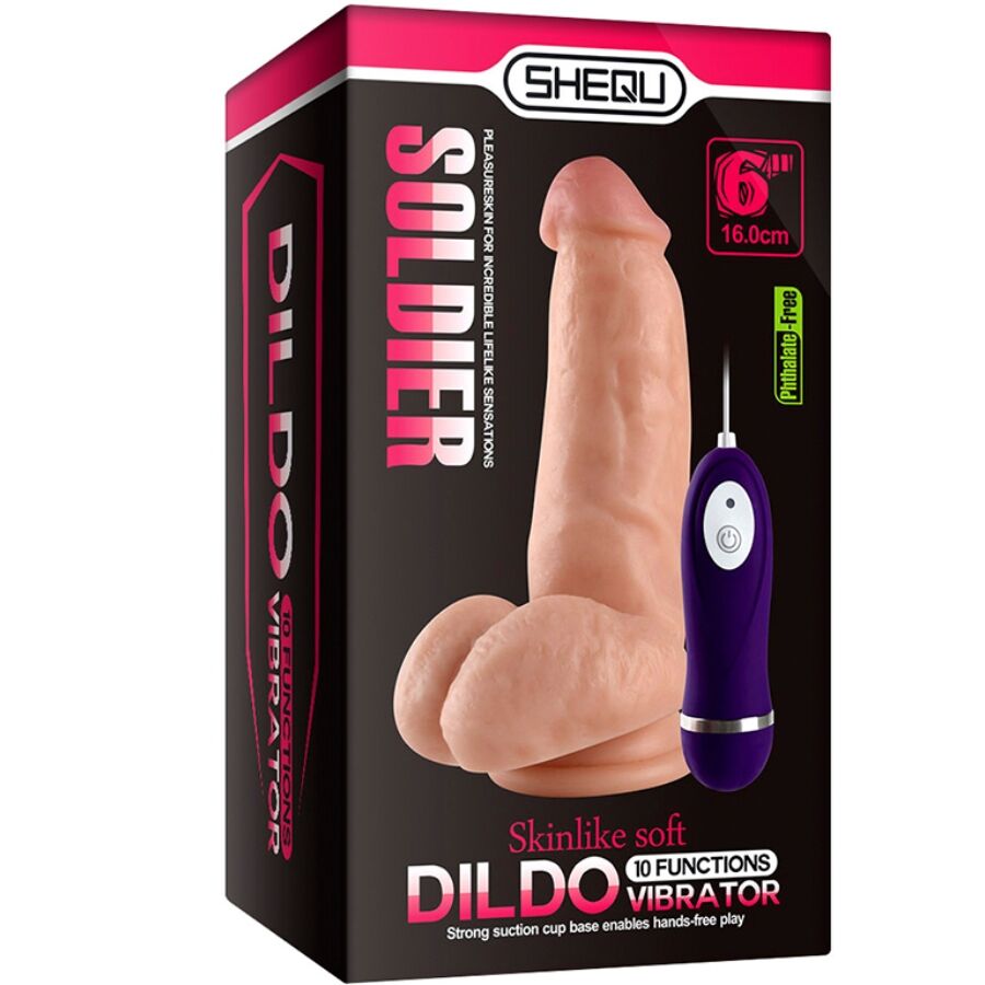Shequ - Soldier Vibrator Dildo cu Telecomandă 16 cm 7 img 204232 da3160161d7a45129153bef6b2cccb97 1