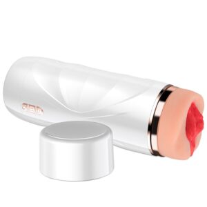 Shequ-Riley Masturbator Vaginal Vibrant cu Sucțiune-Silicon · Masturbatoare