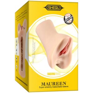 Shequ-Maureen Masturbator Vaginal-Silicon, Waterproof, Silentios - imagine 4