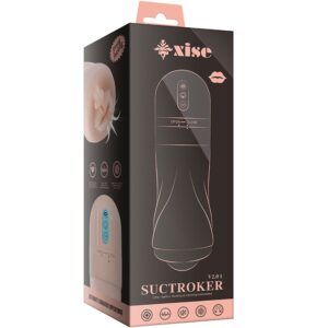 Xise-Suctroker V2.0 Masturbator Bucal cu Vibrație-TPE, USB - imagine 9