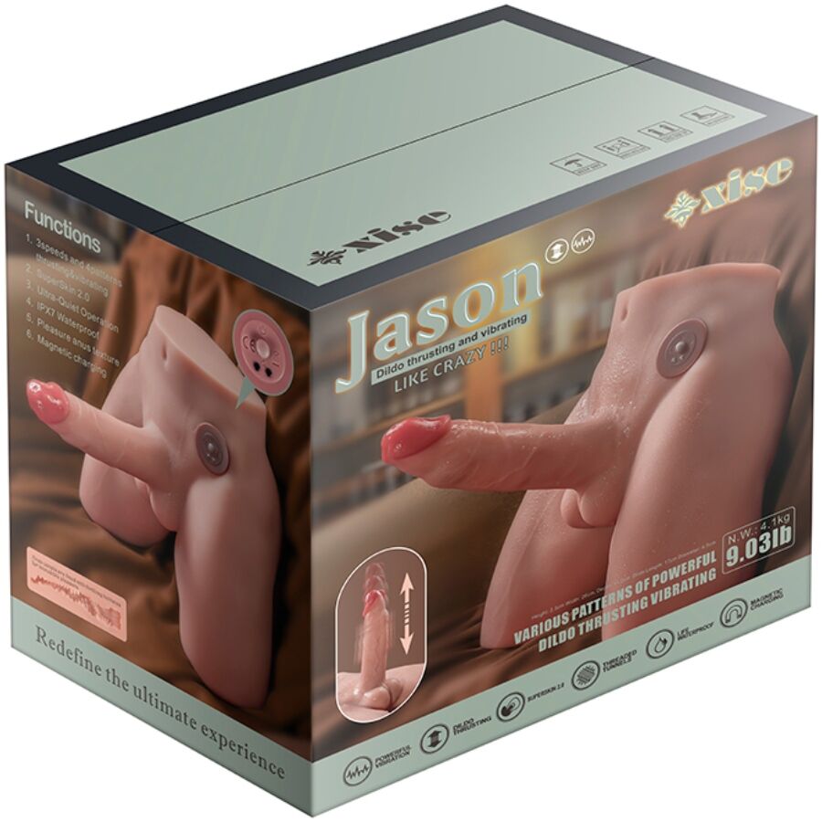 Xise-Jason Dildo Masturbator Realist cu Impingere si Vibrație 17 6 img 204489 767eb98e6d1c450baed3bfd7645ffc54 1