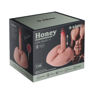 Xise-Honey Dildo Masturbator Realist cu Vibrație 25 cm-TPE - imagine 12