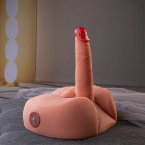Xise-Honey Dildo Masturbator Realist cu Vibrație 25 cm-TPE - imagine 10